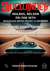 Sidewinder - 12Bar, Christchurch with Deranger & From Moose Mountain