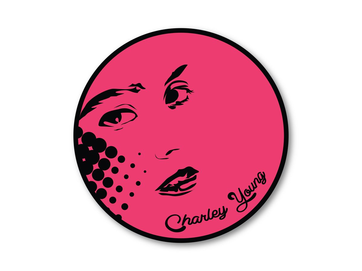 Charley Young Neon Logo Decal