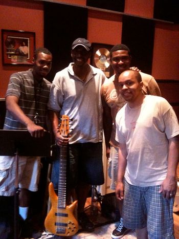 Justin, Gerald, Myles and Marcus at the S.O.W. Studios.
