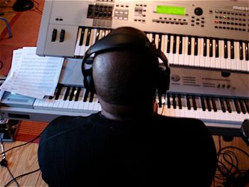 Rehearsing for a show
