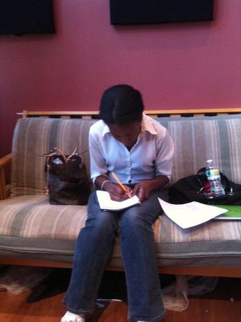 Linda Staton writing those great lyrics!
