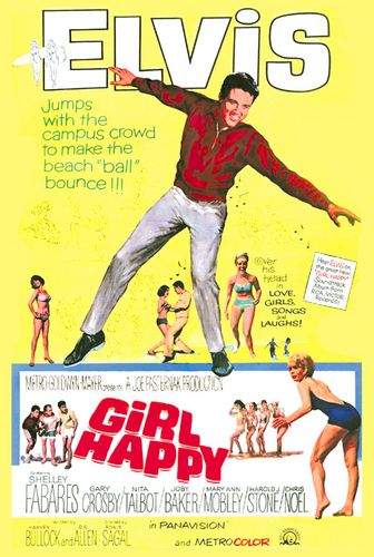 Movie Poster from Elvis movie (Girl Happy, 1964) with Chris Noel
