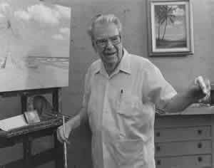 AE Backus.  Mazz used to visit him during the 1980's. "Amazing paintings!. I often reflect upon the visits to his house ,his kindness and meeting many friendly people there".
