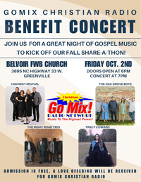 GoMix Christian Radio Benefit Concert