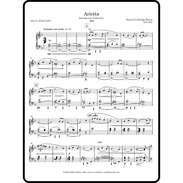 Coleridge-Taylor: Arietta