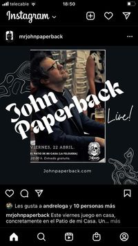 John Paperback @El Patio de mi Casa 
