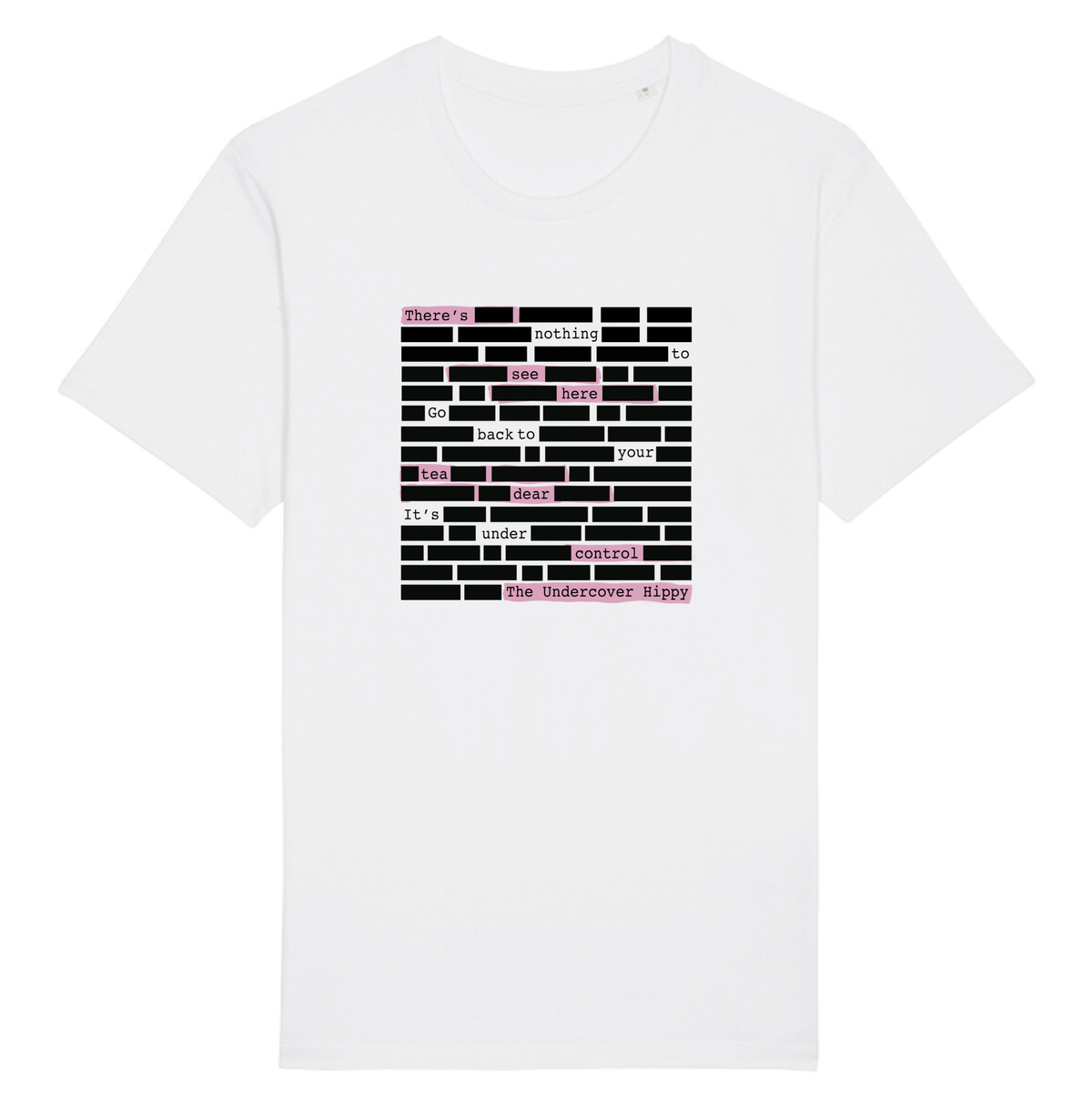 Redacted Tee - White