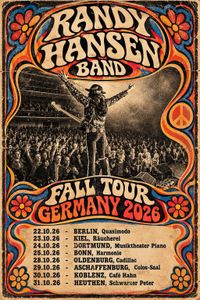 Randy Hansen Germany Tour fall 2026