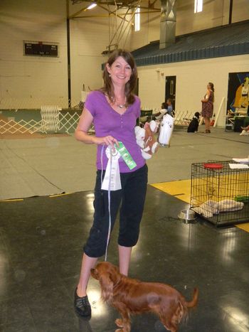 StormCastle's Flowering Abigail won 3rd place showing in Beginner Novice (BN) class, her 1st leg, in Savannah, GA.
