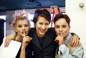 Backgammon: Survival of The Misfits Off-camera antics with costars Angela Marsden and Wendy Braun
