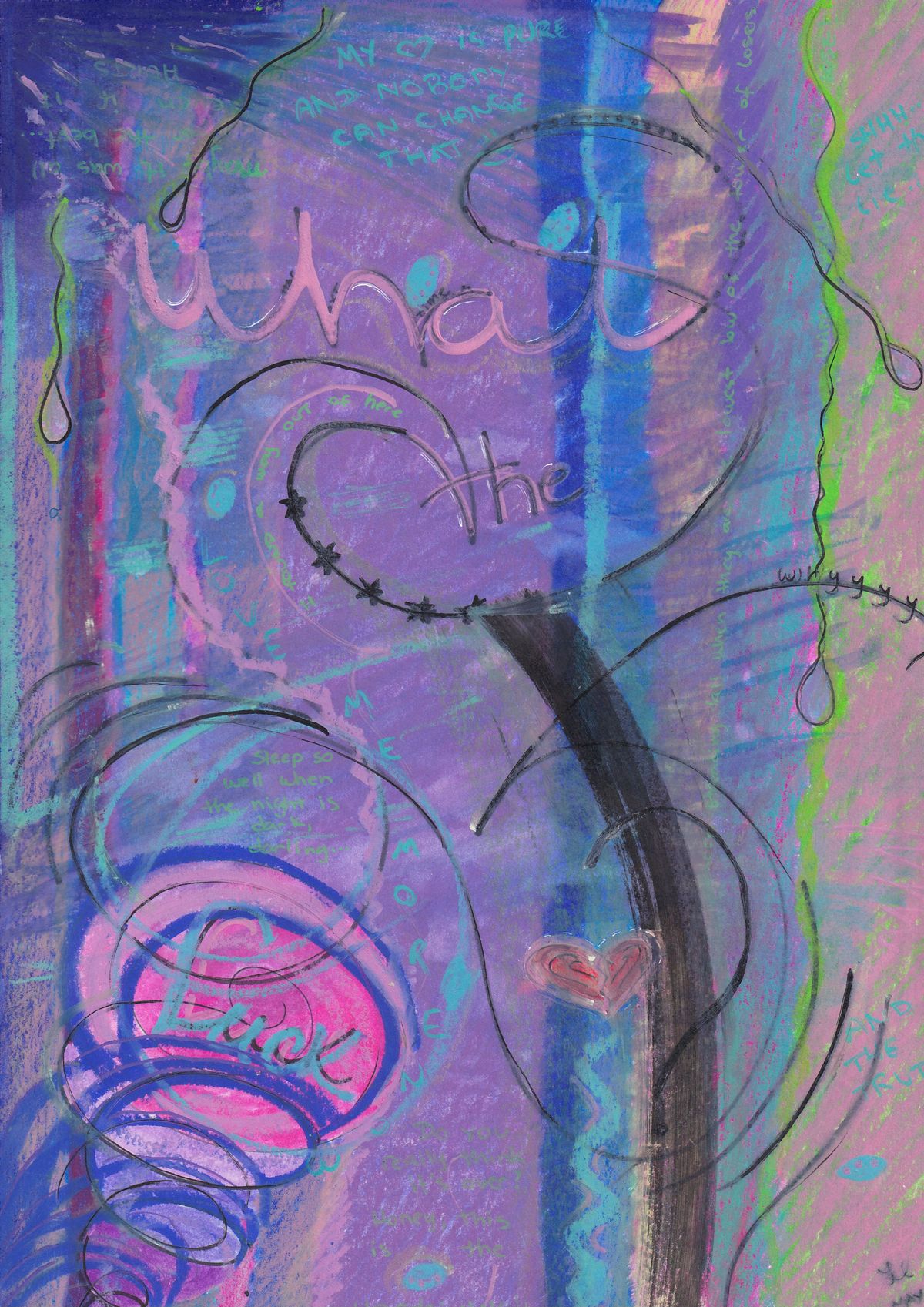 Original Painting "What The F" (A4)