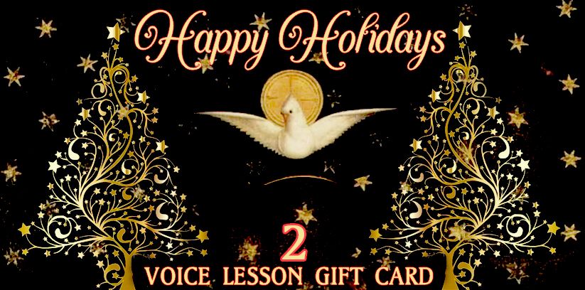 2 VOICE LESSONS GIFT CARD 