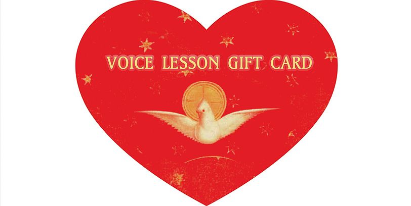 1 VOICE LESSON GIFT CARD