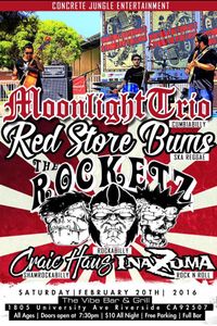 Craic Haus with Moonlight trio. the Rocketz and more