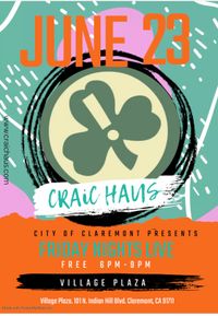 Craic Haus Claremont Friday Nights Live