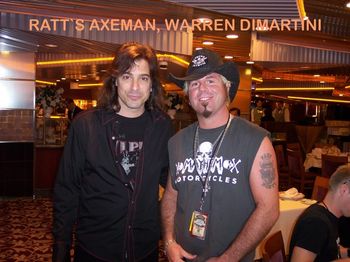 Getting ready for dinner with warren Dimartini
