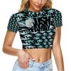Kush Family's Turquoise #2 (See Thru) Half Shirt (Females Only)