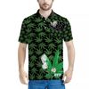 Black & Green Kush Collar Shirt