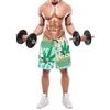 Kush Family's White & Green Swimming Trunks