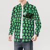 Kush Family's Light Green Long Sleeve Collar Shirt
