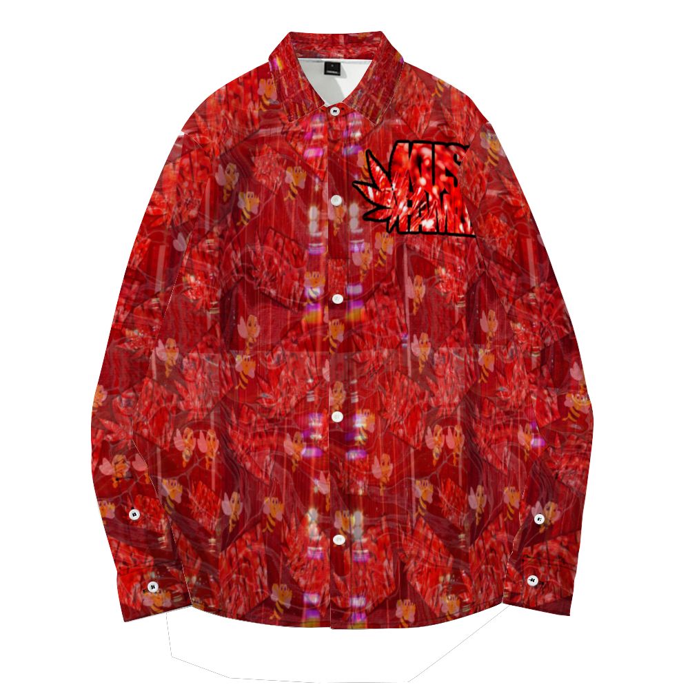 Kush Family's Bumble Bee Long Sleeve Collar Shirt