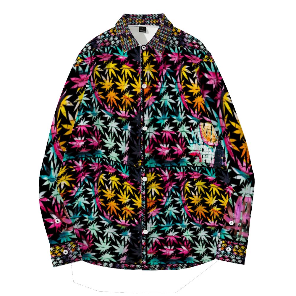 Kush Family's Long Sleeve Ladyface Collar Shirt
