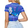 Kush Family's Water Blue (See Thru) Half Shirt (Females Only)