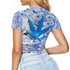 Kush Family's Snowflake (See Thru) Half Shirt (Females Only)