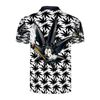 White & Black Kush Short Sleeve Collar Shirt #1