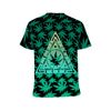 Black & Green Marijuana Leaf Shirt $50