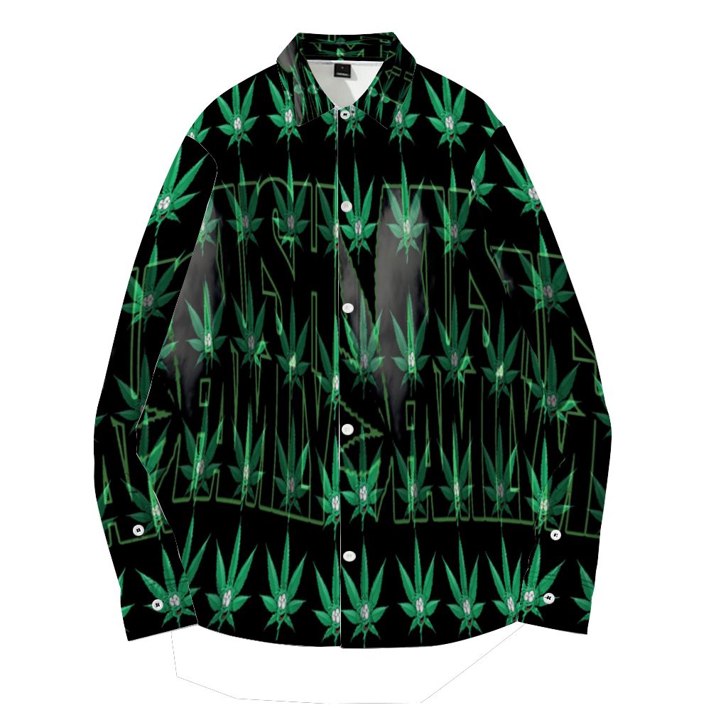 Kush Family's Kush Matrix Long Sleeve Collar Shirt