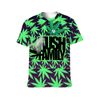 Black & Lime Green Kush Leaves $50