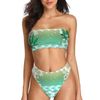 Kush Family's Bandeau White & Green Bakini