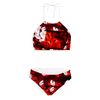 Kush Family's Red & Black Halterneck Bakini