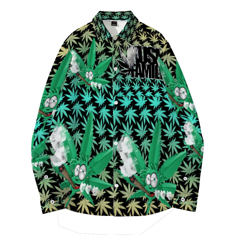 Kush Family's 3 Dimensional Long Sleeve Collar Shirt