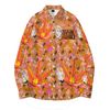 Kush Family's Strawberry Orange Long Sleeve Collar Shirt