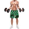 Kush Family Black & Green Swimming Trunks 