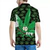 Black & Green Kush Collar Shirt