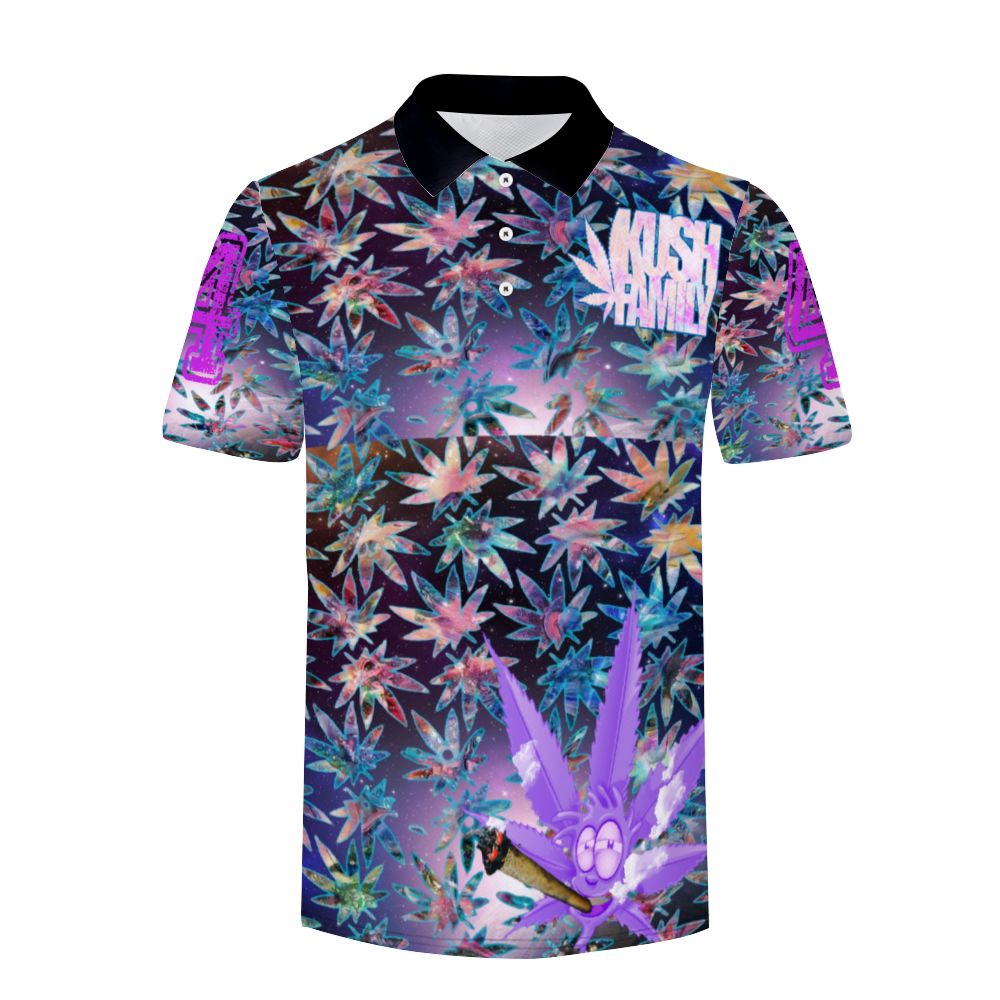 Kush Family's (Short Sleeve) Purple Potion Collar Shirt