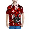 Kush Family's Red & Black Short Sleeve Collar Shirt