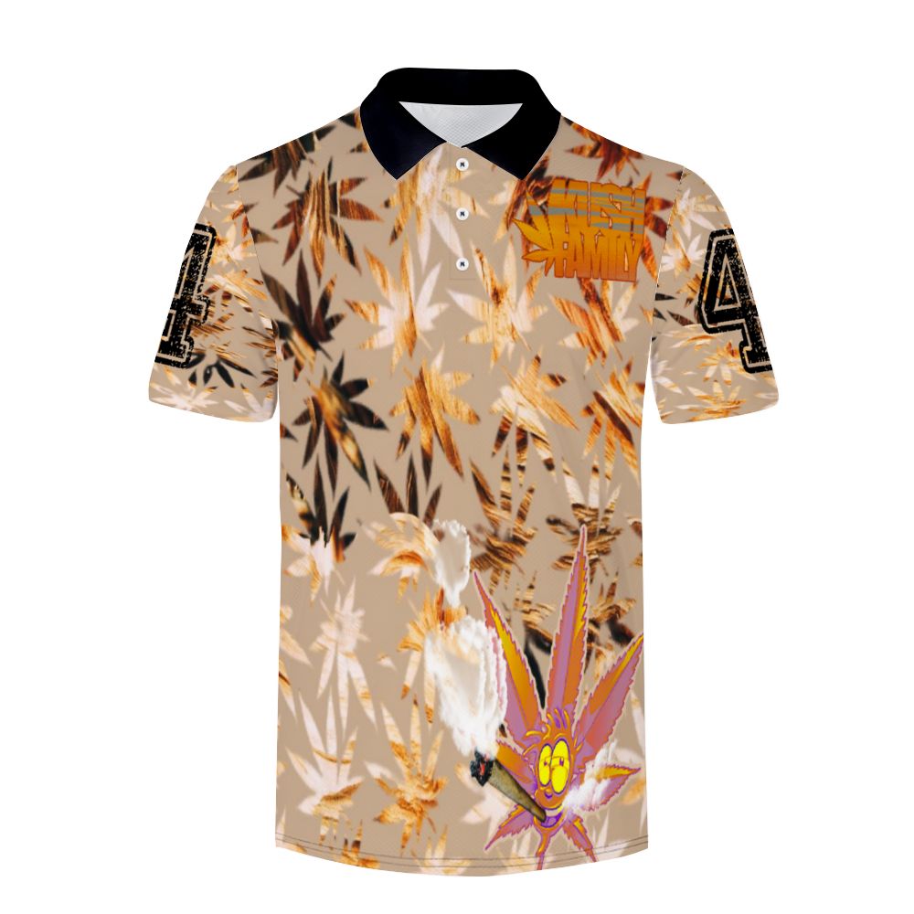 Kush Family's Champagne Papi Collar Shirt (Short Sleeve) 