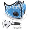 Kush Family Marijuana Leaf Mask $20 (White & Blue)