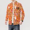 Kush Family's Strawberry Orange Long Sleeve Collar Shirt