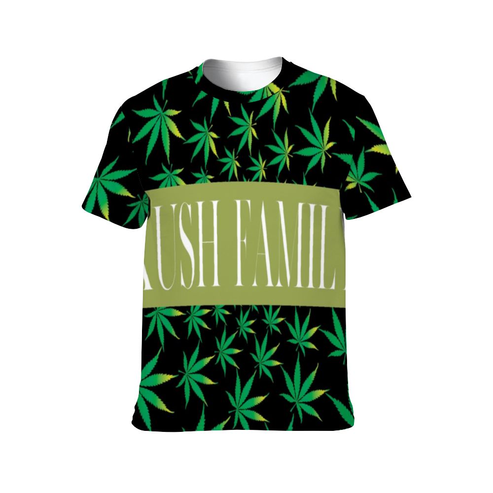 Kush Family Marijuana Shirts (Black & Green) (Male)