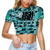 Kush Family's Turquoise #1 (See Thru) Half Shirt (Females Only)