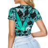 Kush Family's Turquoise #1 (See Thru) Half Shirt (Females Only)