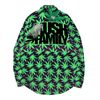 Kush Family's Light Green Long Sleeve Collar Shirt
