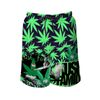 Kush Family Black & Green Swimming Trunks 