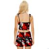 Kush Family's Black & Red Crop Top & Shorts