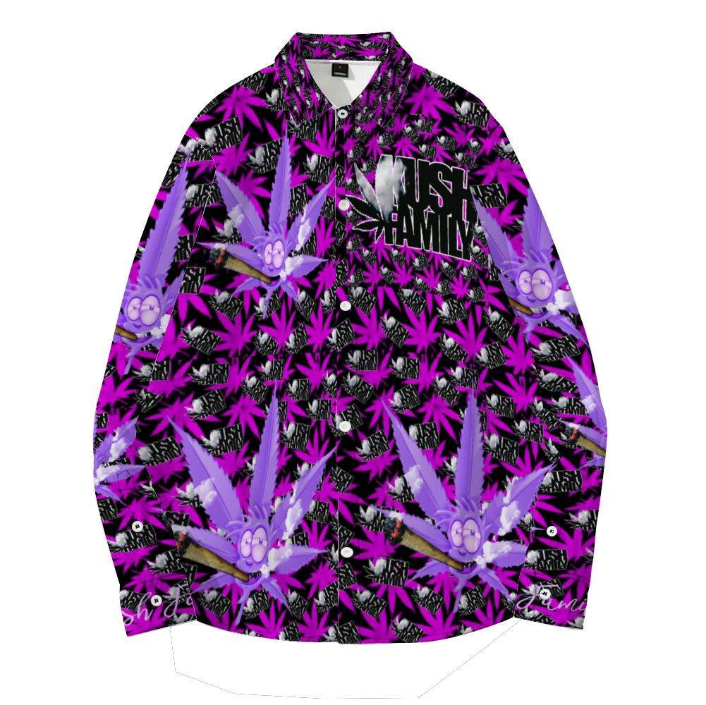 Kush Family's Kush & Lean Long Sleeve Collar Shirt
